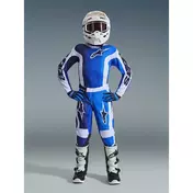 Alpinestars Youth Fluid Portl Kids' Cross Enduro Motorcycle мотоштаны, Light Blue/White