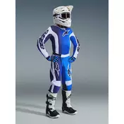 Alpinestars Youth Fluid Portl Kids' Cross Enduro Motorcycle мотоштаны, Light Blue/White