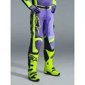 Alpinestars RACER PORTL Cross Enduro Motorcycle мотоштаны Purple Fluo Yellow