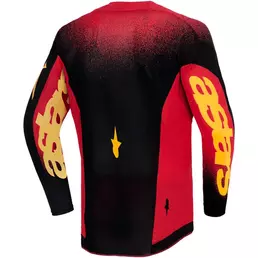 Alpinestars Youth Supertech Scenz Kids' Cross Enduro Jersey, Red, Black, Yellow