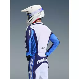 Alpinestars RACER RIWAY Cross Enduro Jersey, Light Blue, White