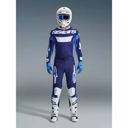 Alpinestars RACER RIWAY Cross Enduro Jersey, Light Blue, White