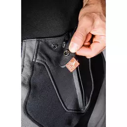 Ixon Leather мотоштаны VENDETTA EVO PT Black White Red