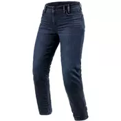 Rev'it Women's Motorcycle Jeans VIOLET LADIES BF Dark Blue Black Washed L32