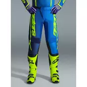 Alpinestars FLUID APEX Motocross Enduro мотоштаны Blue Fluo Yellow