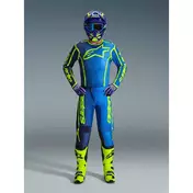 Alpinestars FLUID APEX Motocross Enduro мотоштаны Blue Fluo Yellow