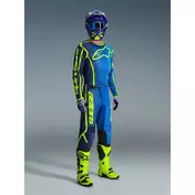 Alpinestars FLUID APEX Motocross Enduro мотоштаны Blue Fluo Yellow