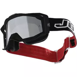 маска Moto Cross Enduro Just1 Iris 2.0 Solid Black Clear Lens