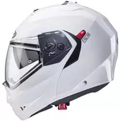 Modular Motorcycle Мотошлем Approved P / J Caberg DUKE X White Metal