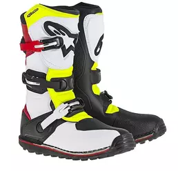 Alpinestars TECH T Motorcycle мотоботинки Cross White Black Yellow Fluo (размер: 5)