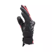 Dainese REACTO CARBON SHORT мотоперчатки Black Lava Red Leather Motorcycle мотоперчатки