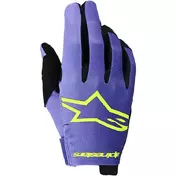 Alpinestars Radar Purple/Fluorescent Yellow Cross Enduro Motorcycle мотоперчатки