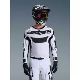 Alpinestars RACER RIWAY Motocross Enduro Jersey White Black