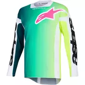 Alpinestars RACER PORTL Green White Black Pink Cross Enduro Motorcycle Jersey