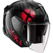 Shark SKWAL JET SHIEVER Jet Motorcycle Мотошлем Black Anthracite Red