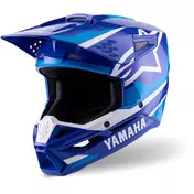 Alpinestars YAMAHA S-M3 YOUTH ECE06 Kids Motorcycle Мотошлем, Blue, White, Gloss