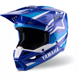 Alpinestars YAMAHA S-M3 YOUTH ECE06 Kids Motorcycle Мотошлем, Blue, White, Gloss