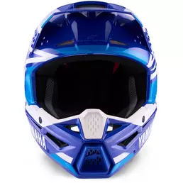 Alpinestars YAMAHA S-M3 YOUTH ECE06 Kids Motorcycle Мотошлем, Blue, White, Gloss