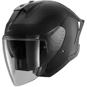 Shark SKWAL JET CUP BLANK Mat Black Jet Motorcycle Мотошлем