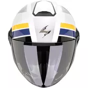Scorpion EXO-CITY II BLUR Jet Motorcycle Мотошлем White Silver Yellow
