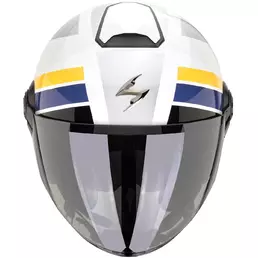 Scorpion EXO-CITY II BLUR Jet Motorcycle Мотошлем White Silver Yellow