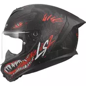 LS2 FF820 RAPID III KAIJU II Full Face Motorcycle Мотошлем Black Red White