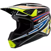 Alpinestars SM3 YOUTH WURX Kids Cross Enduro Motorcycle Мотошлем Black Fluorescent Yellow Blue Red Glossy