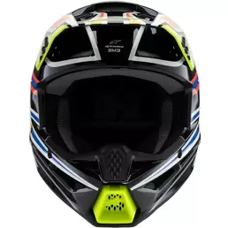 Alpinestars SM3 YOUTH WURX Kids Cross Enduro Motorcycle Мотошлем Black Fluorescent Yellow Blue Red Glossy