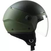 Tucano Urbano C1001 EL'POP Green Airborne Matt Motorcycle Jet Мотошлем
