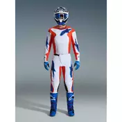 Alpinestars FLUID GRID Motocross Enduro мотоштаны Orange Blue White