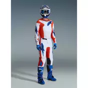 Alpinestars FLUID GRID Motocross Enduro мотоштаны Orange Blue White