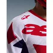 Alpinestars RACER RIWAY Motocross Enduro Jersey White Blue Red