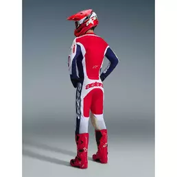Alpinestars RACER RIWAY Motocross Enduro Jersey White Blue Red