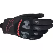 Alpinestars PRO-DURA Motocross Enduro мотоперчатки Black Bright Red