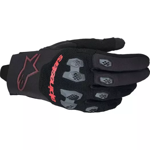 Alpinestars PRO-DURA Motocross Enduro мотоперчатки Black Bright Red (размер: s)
