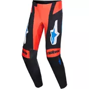 Alpinestars TECHSTAR KNIF Cross Enduro Motorcycle мотоштаны Orange Black Light Blue