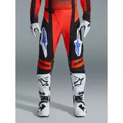 Alpinestars TECHSTAR KNIF Cross Enduro Motorcycle мотоштаны Orange Black Light Blue