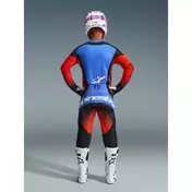Alpinestars TECHSTAR KNIF Cross Enduro Motorcycle мотоштаны Orange Black Light Blue