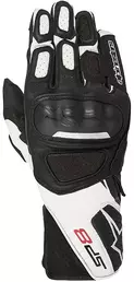 Motorcycle мотоперчатки Leather Racing Alpinestars SP-8 v2 Black White