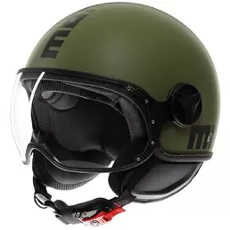 Momo Design FGTR CLASSIC Mono Jet Motorcycle Мотошлем Military Green Black