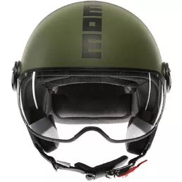 Momo Design FGTR CLASSIC Mono Jet Motorcycle Мотошлем Military Green Black