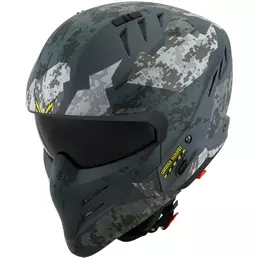 Moto Jet Мотошлем Suomy ARMOR URBAN SQUAD Camouflage Matt Gray (размер: xs)