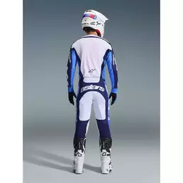 Alpinestars RACER RIWAY Cross Enduro Motorcycle мотоштаны Blue White Light Blue