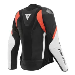 Dainese Avro 6 Wmn Lady Leather мотокуртка White Red Красный
