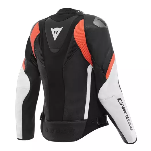 Dainese Avro 6 Wmn Lady Leather мотокуртка White Red Красный