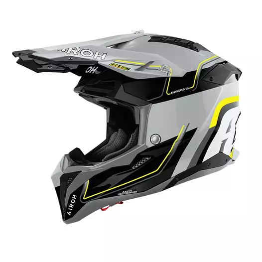 Airoh Aviator 3 Leader Мотошлем Yellow Glossy Желтый (размер: l)