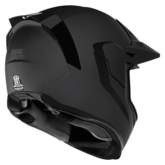 Icon Airflite Moto Rubatone мотошлем черный матовый
