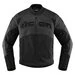 Icon Contra 2 Leather Perforated Stealth черная мотокуртка