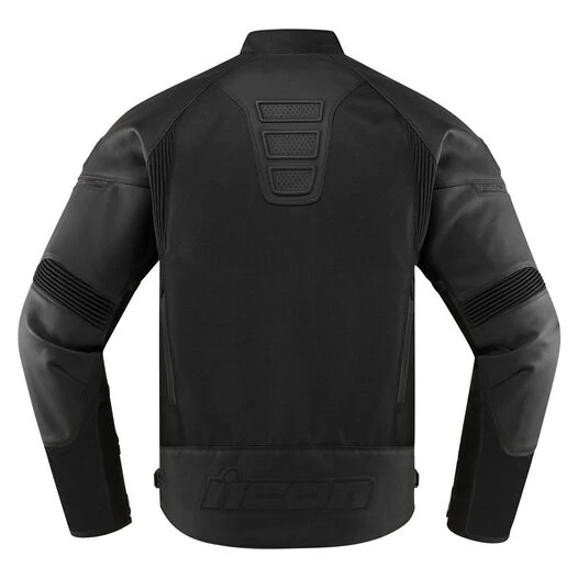 Icon Contra 2 Leather Stealth черная мотокуртка (размер: s)