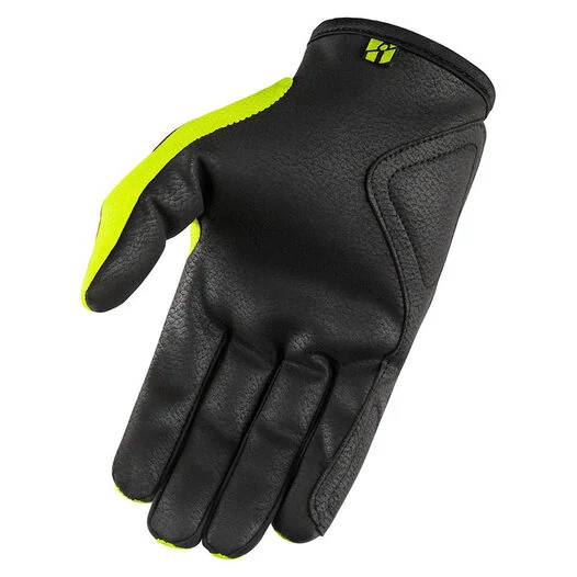 Icon Hooligan Hi-Viz мотоперчатки желтые